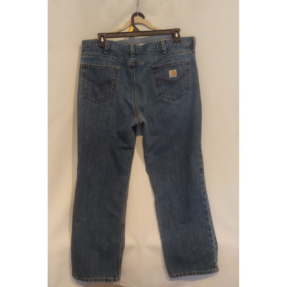 Carhartt Mens Holter Relaxed Fit Frontier Blue Straight Leg Jeans Size 40/30